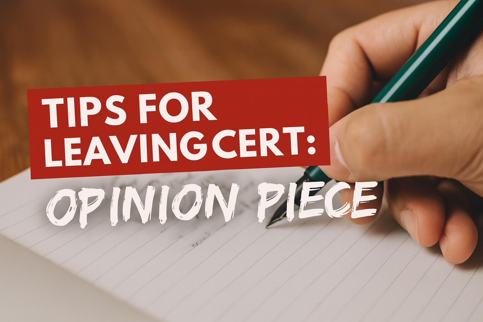 Tips to Improve the Structure of your Opinion Piece for the Leaving Certificate 2025